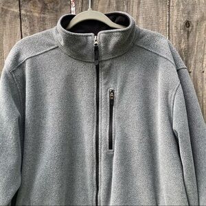 LL Bean Full Zip Fleece Jacket Gray Men’s XL